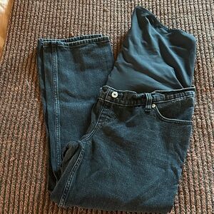 Abercrombie & Fitch Black 90s Straight Maternity Jean